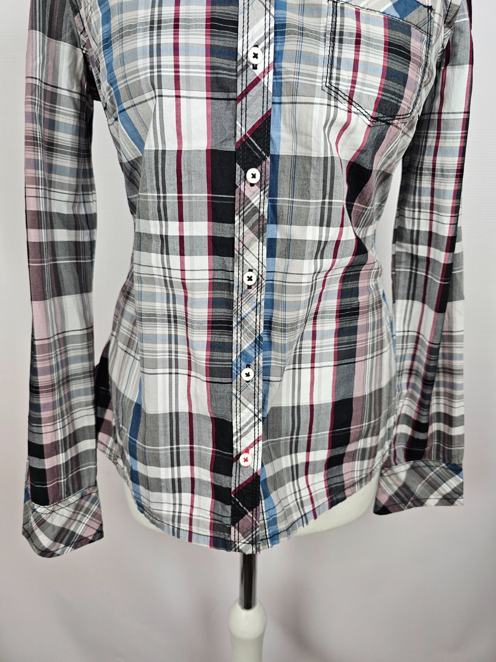 EK5095 Damen Bluse von s.Oliver, kariert, Gr. 382