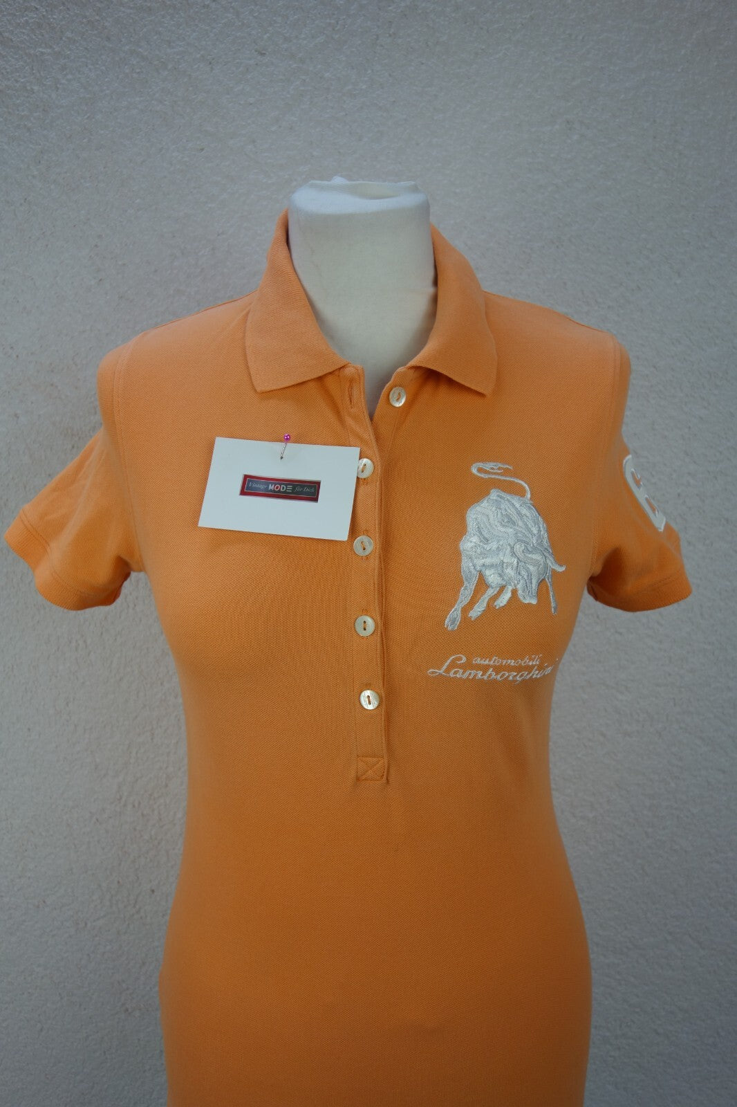 EK1286 Damen Polo von Lamborghini, orange, Gr. S1