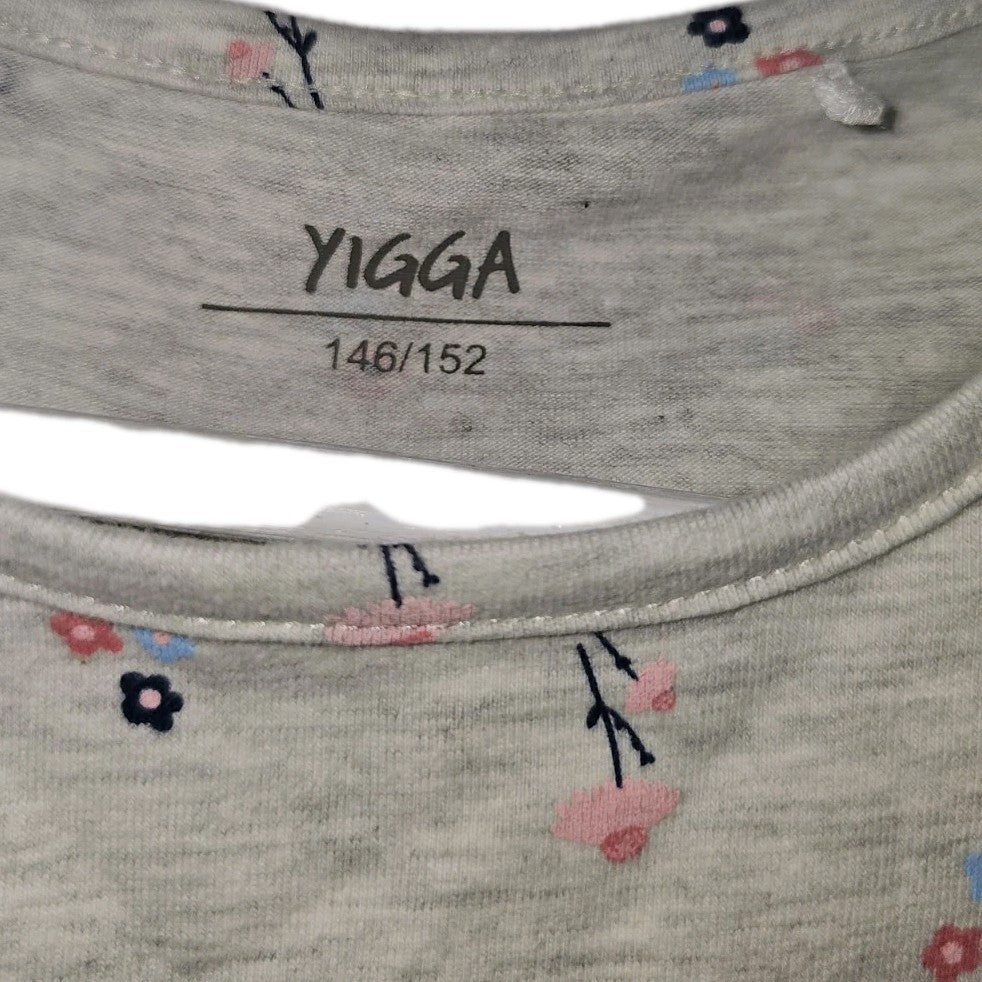 EK11228 Kinder Kleid von Yigga, Grau, Gr. 146/1521