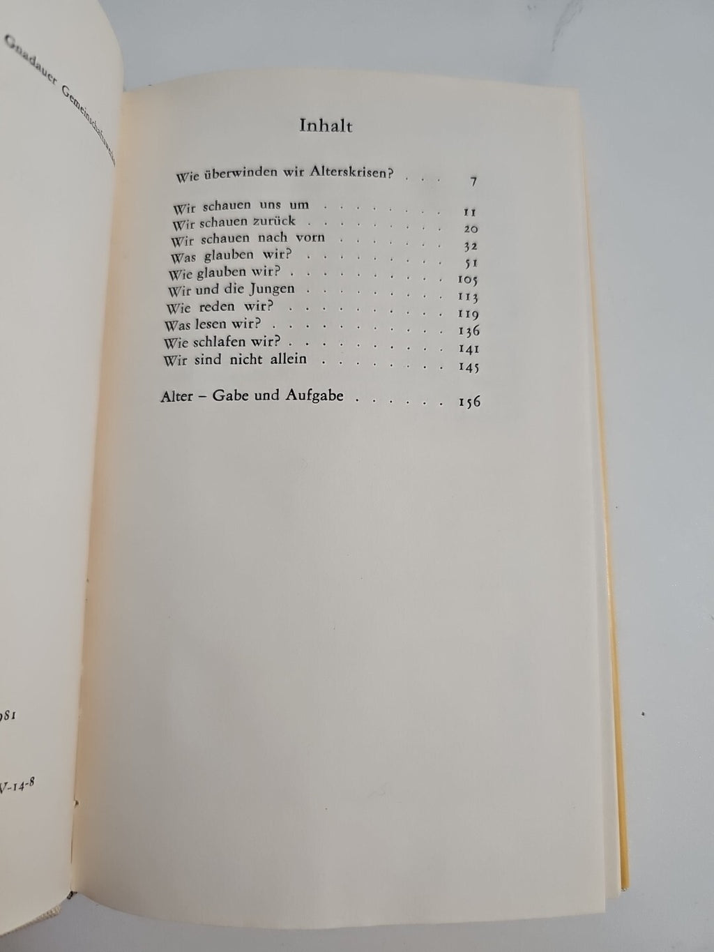 EB1768 Alter - Last? Gewinn? Oder beides?. Schumann, Erich:1