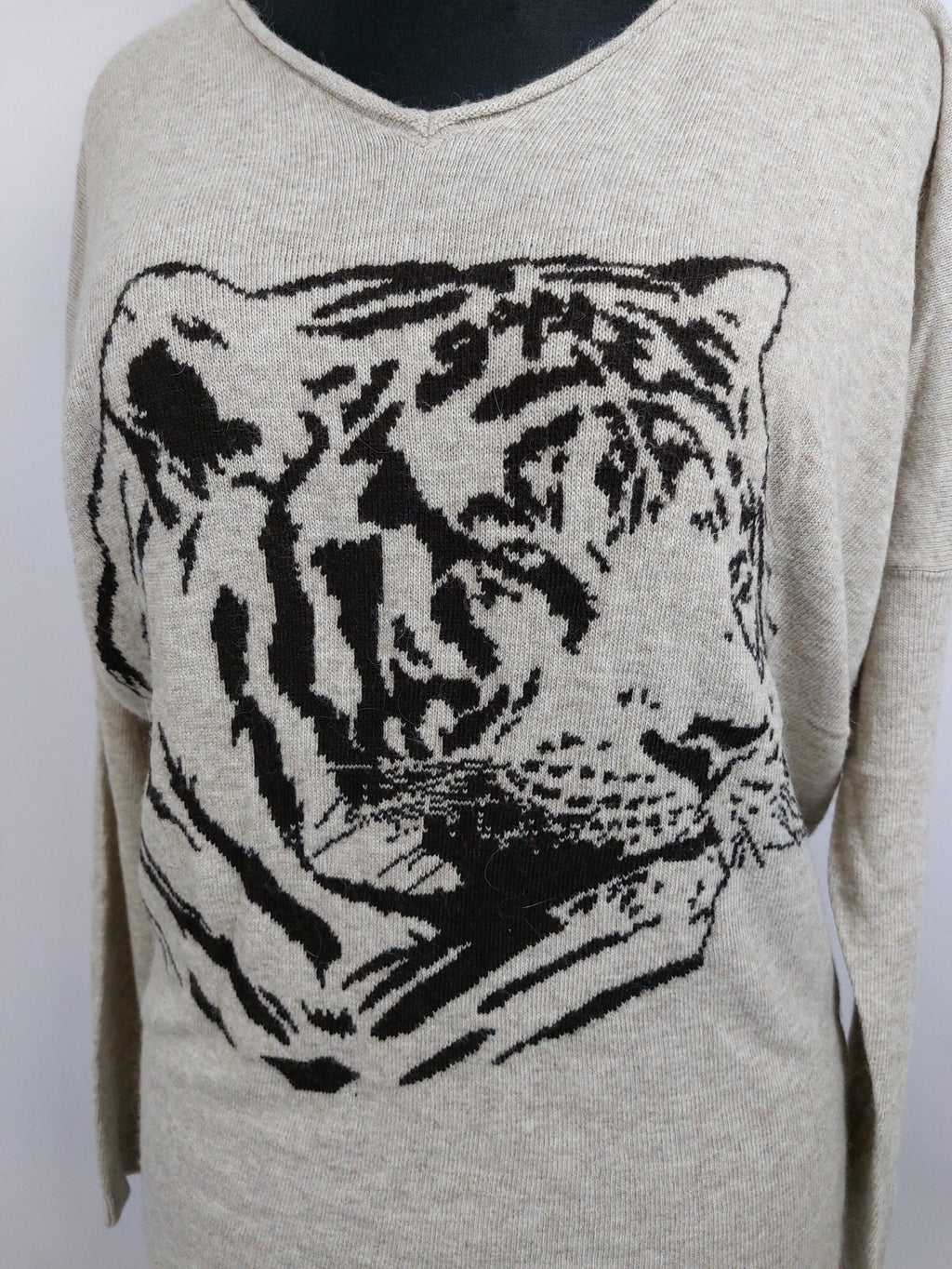EK3890 Damen Pullover von comma, beigebraun, Gr. 381