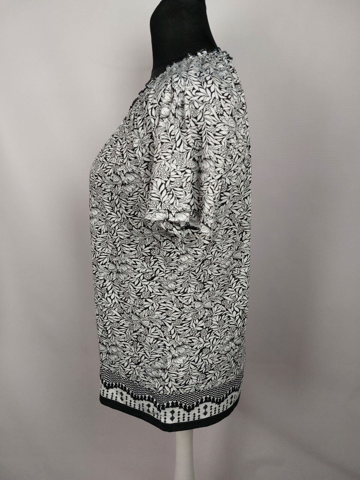 EK5091 Damen Shirt von Gabriella K. schwarz/weiß, Gr. 463