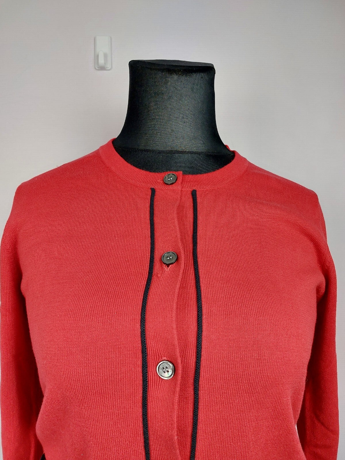 EK2784 Damen Strickjacke von Charles Robertson, rot, Gr. 403