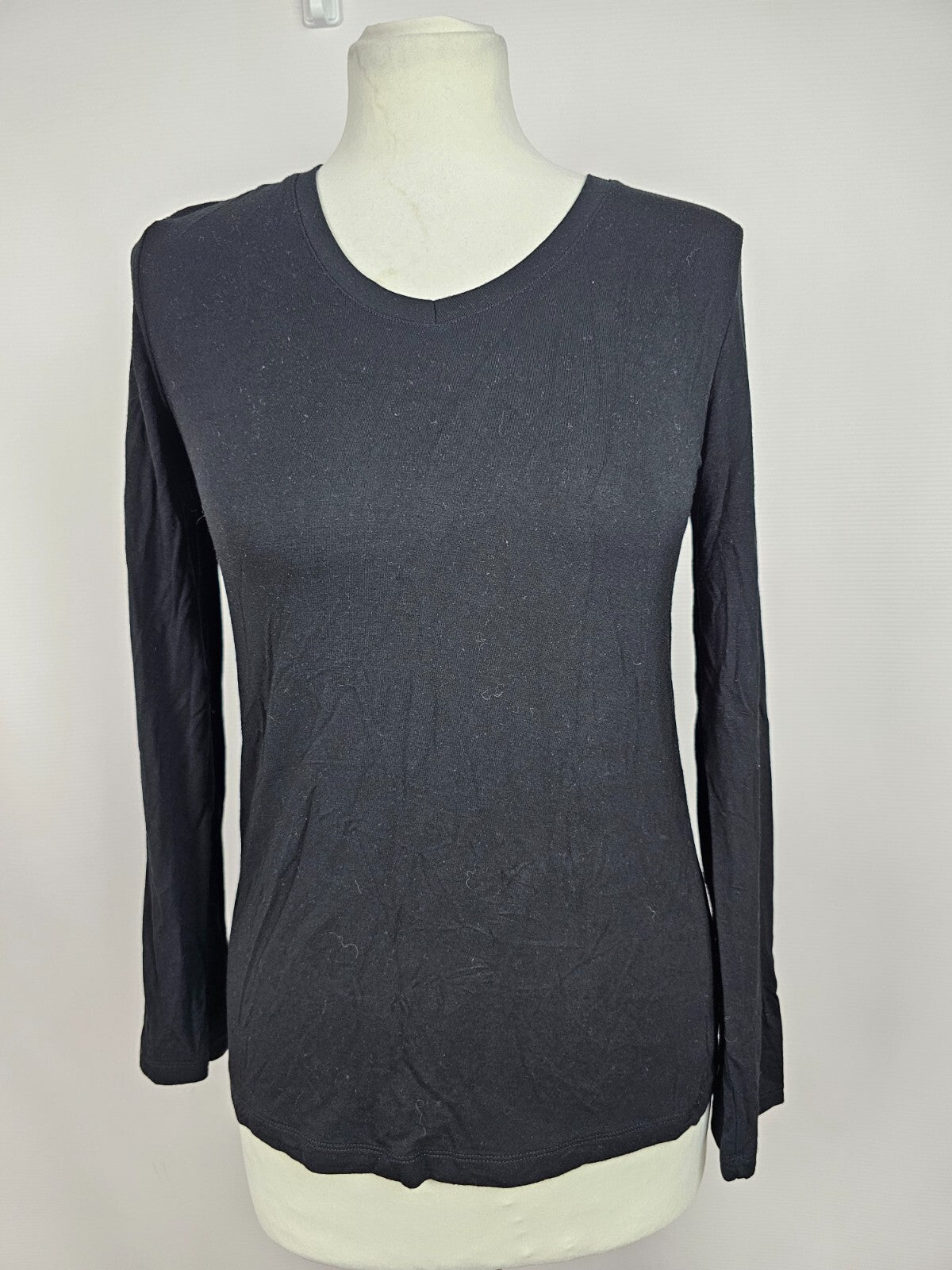 EK5677 Damen Langarmshirt von Schiesser, schwarz, Gr. XS0