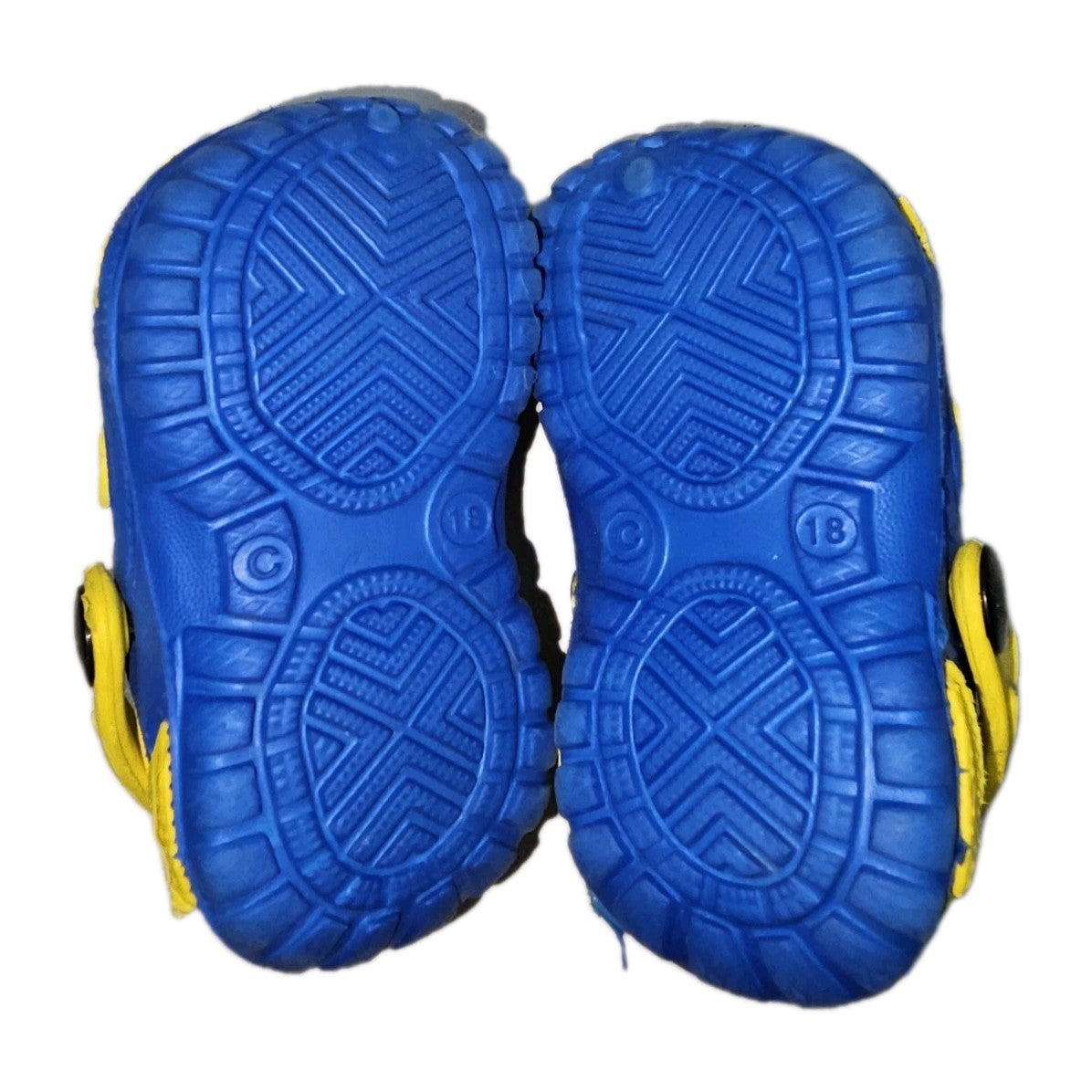 ES913 Unisex Kinder Badelatschen, gelb-blau, Gr.185