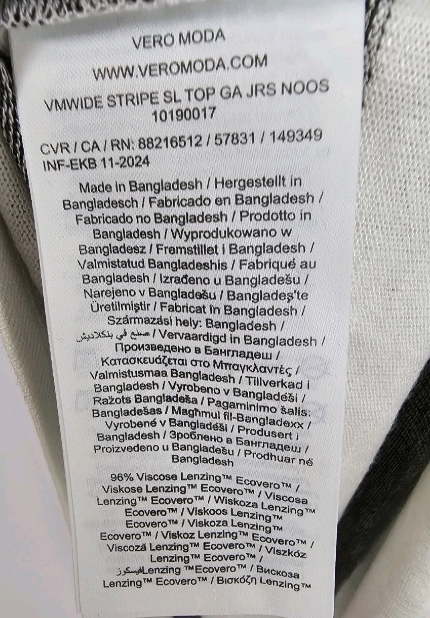 EK9641 Damen T-Shirt von Vera Mont, weiß-schwarz, Gr.M4