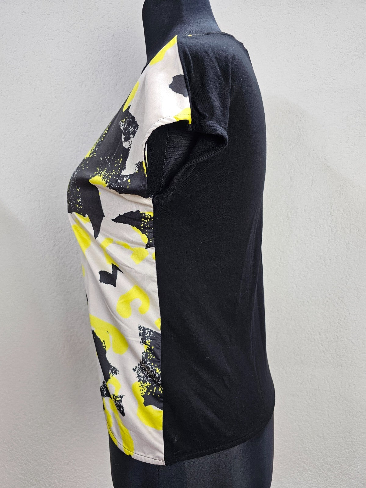 EK6164 Damen T-Shirt von Opus, schwarz-gelb-weiß, Gr.382