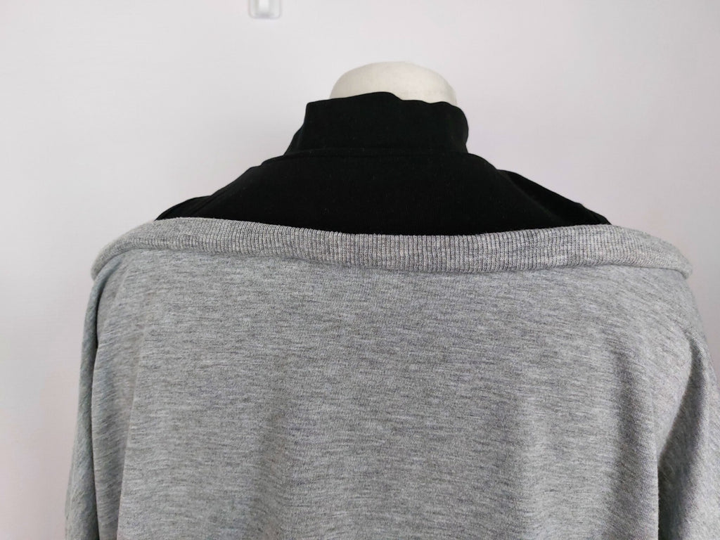 EK5114 Damen Pullover von Dazy, grau/schwarz, Gr. S6