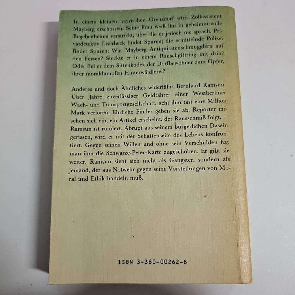 EB2286 Tom Wittgen:2Kriminalromane-Die falsche Madonna,Das schwarze Peter-Spiel1