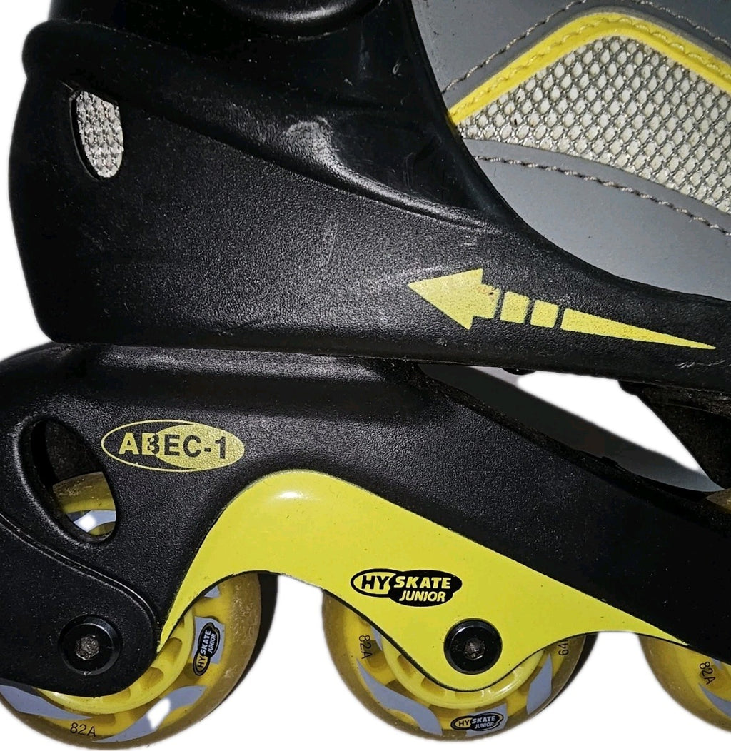 ES789 Unisex Inliner von HySkate Junior, gelb-schwarz, Gr.37-394
