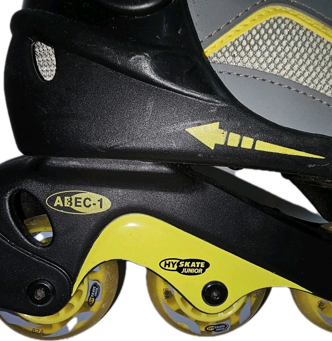 ES789 Unisex Inliner von HySkate Junior, gelb-schwarz, Gr.37-394