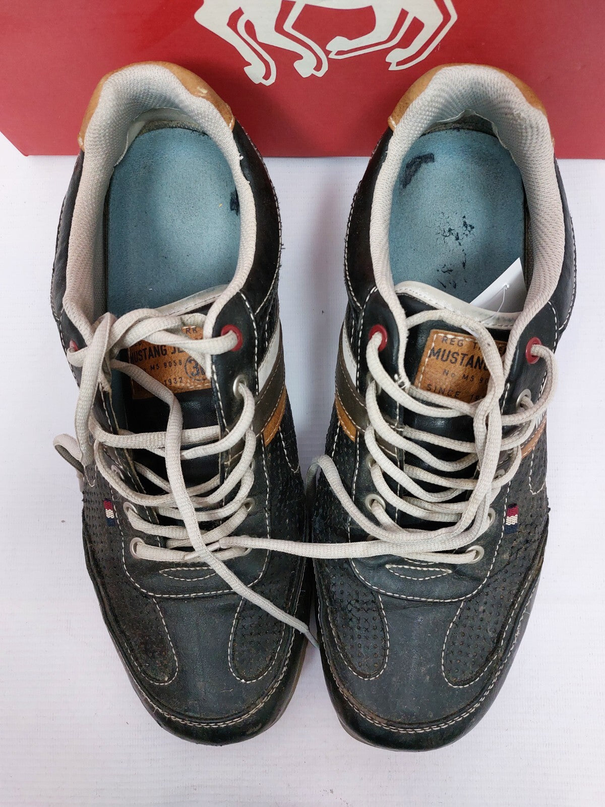 ES0495 Herren Schuhe von Mustang, dunkelgrau, Gr. 461