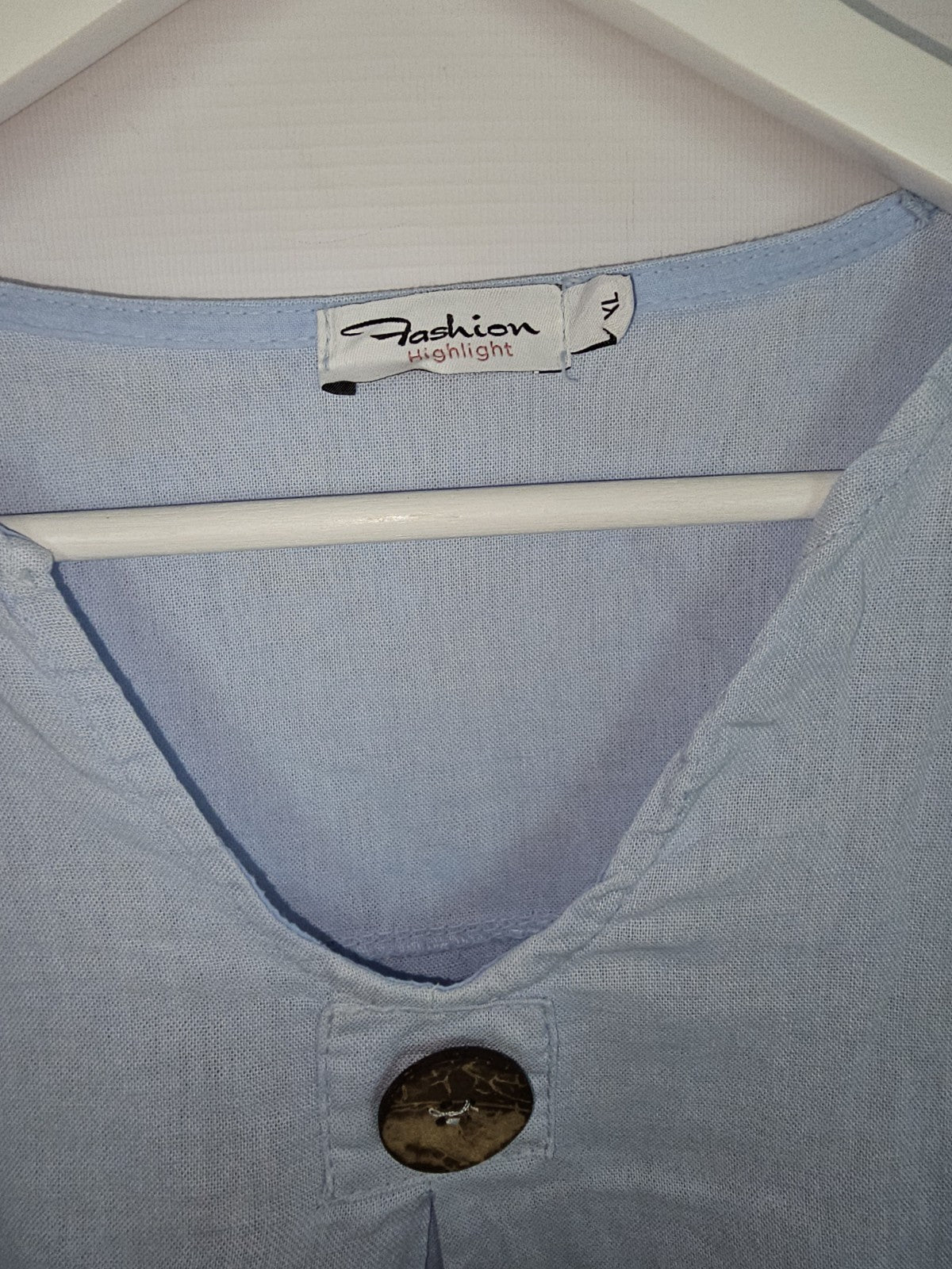 EK9999 Damen Bluse von Fashion Highlight, Hellblau, Gr. XL1