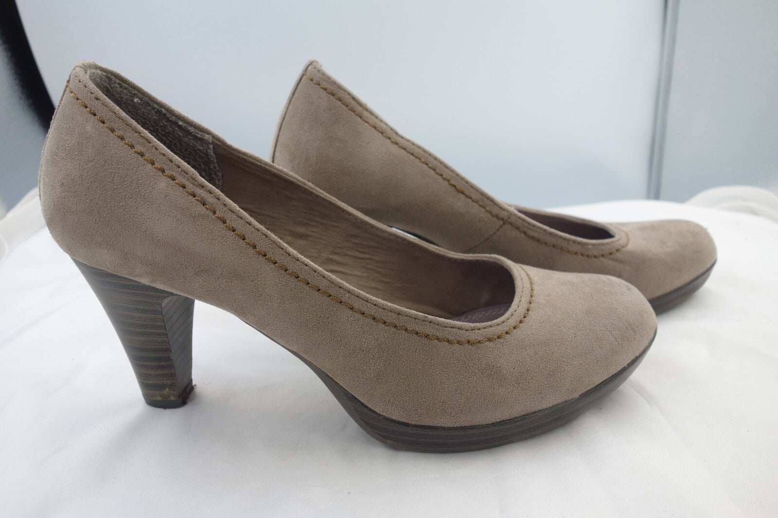ES0342 Damen Pumps von Marco Tozzi, grau, Gr. 373