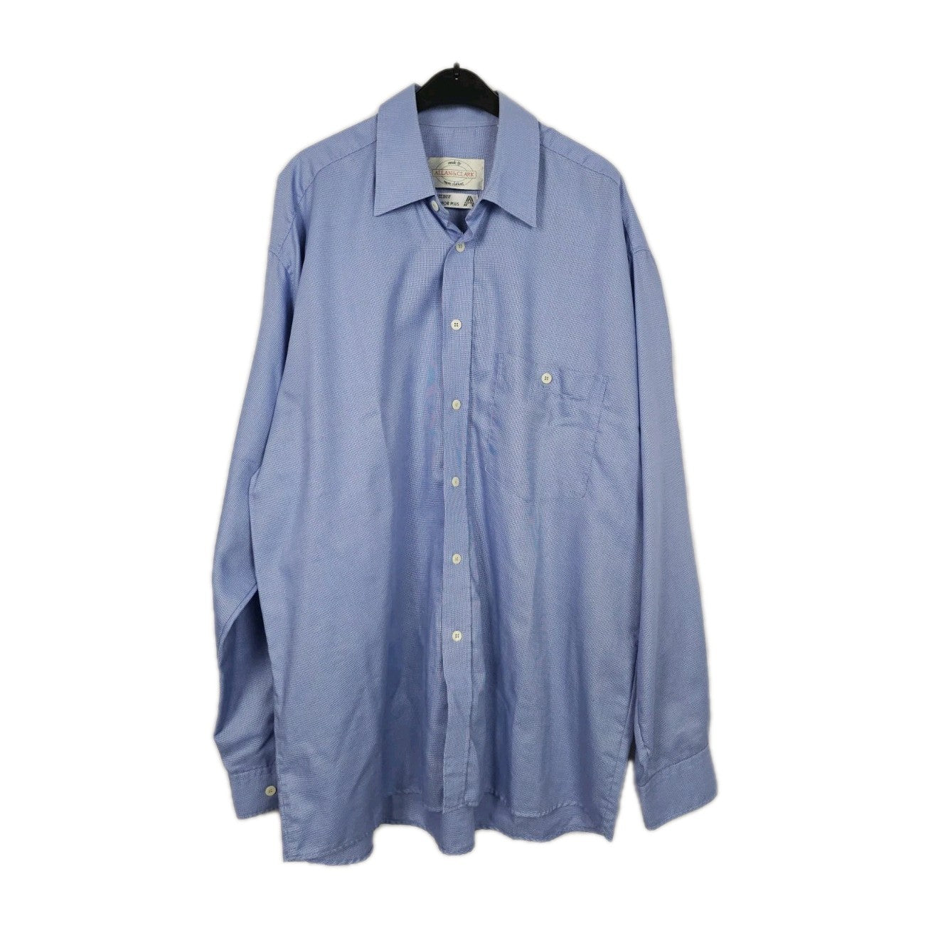 EK10570 Herren Hemd von Allan&Clark, Blau, Gr. L0