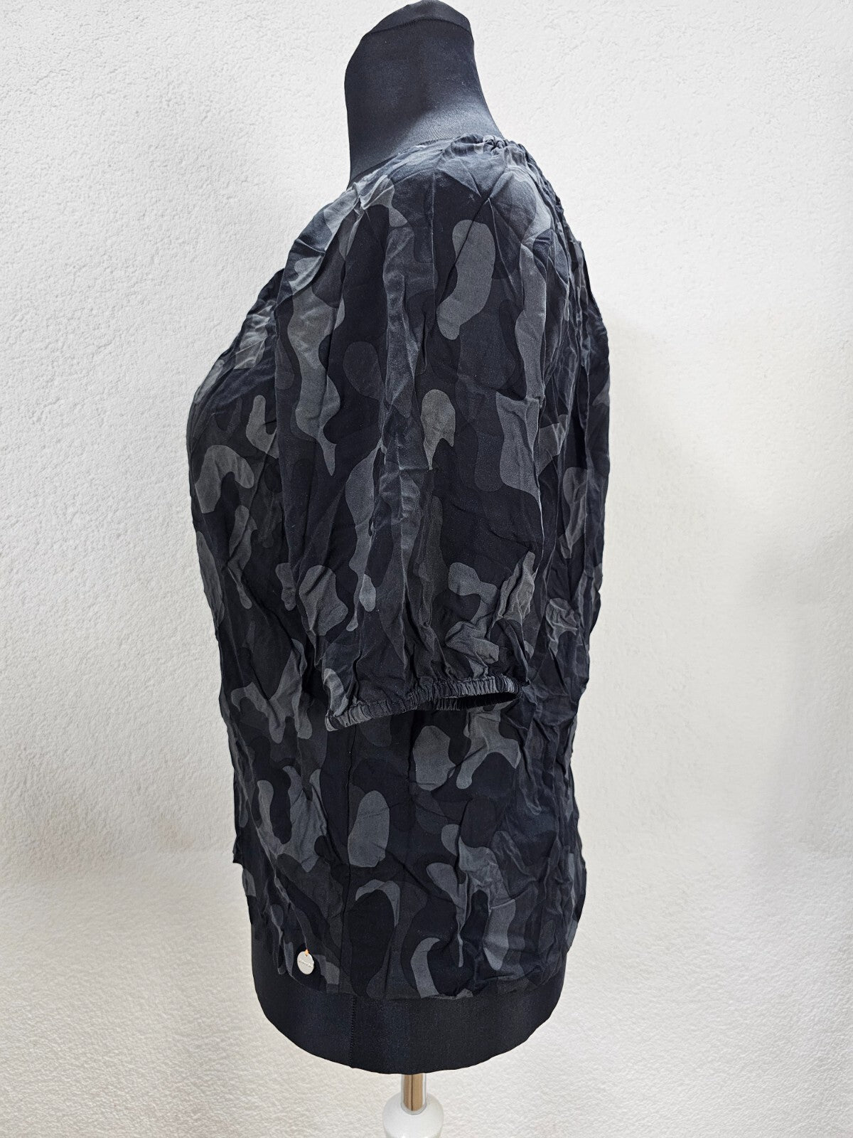 EK6186 Damen Bluse von Street One, schwarz/grau, Gr. 421