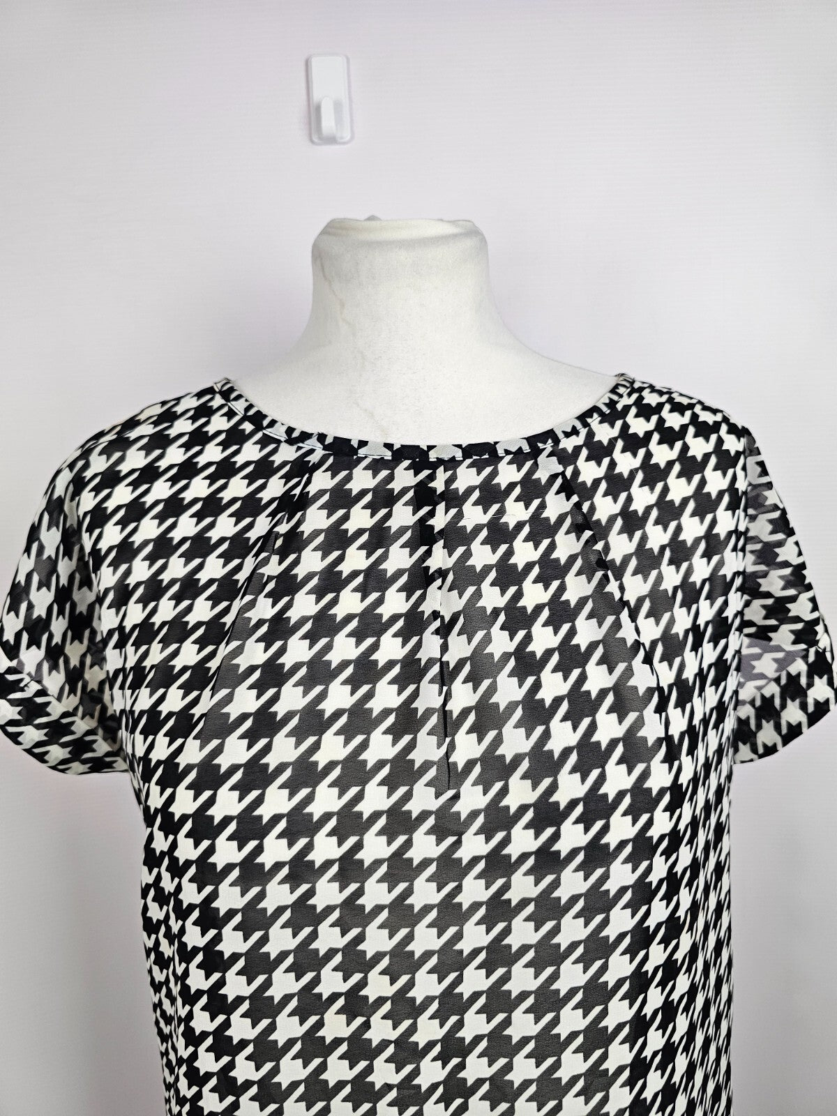 EK5617 Damen Bluse von Yessica by C&A, schwarz/weiß, Gr. 381