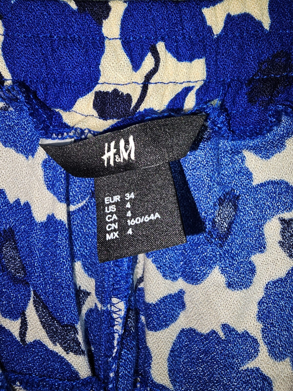 EK6495 Damen Hose von H&M, blau, Gr. 344
