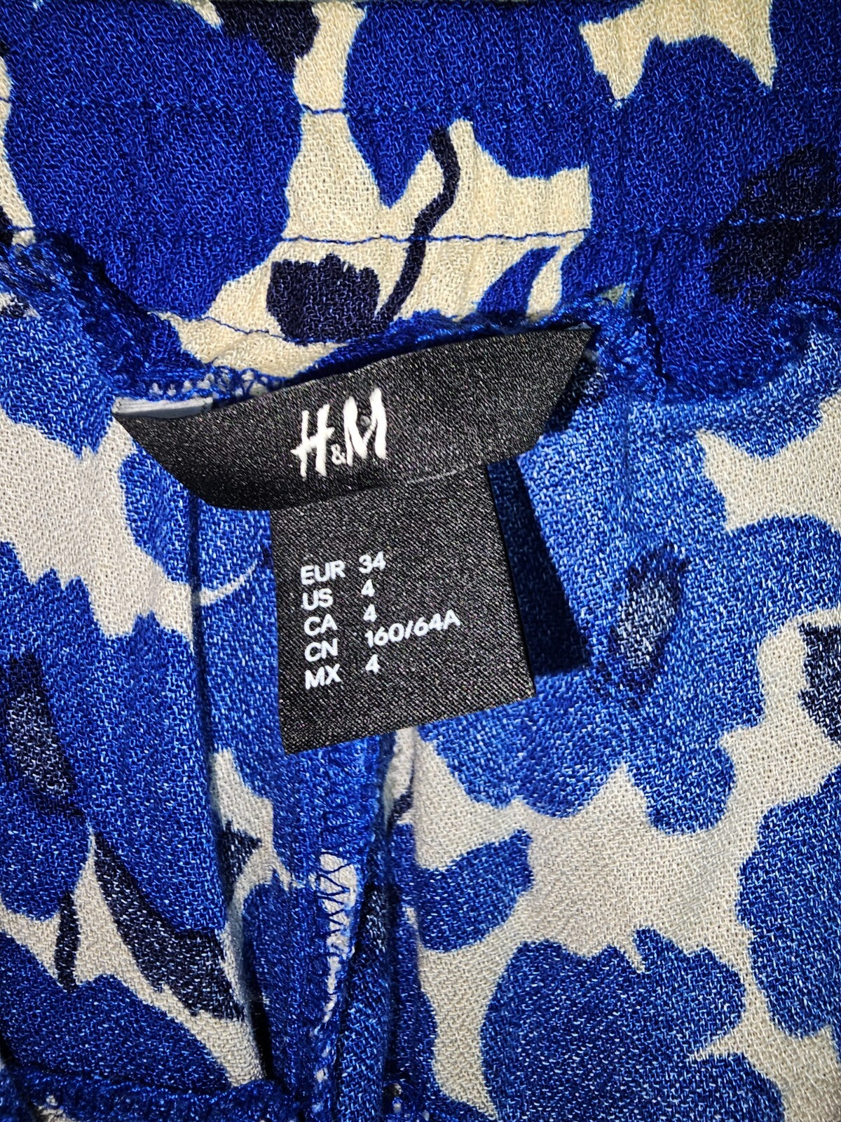 EK6495 Damen Hose von H&M, blau, Gr. 344
