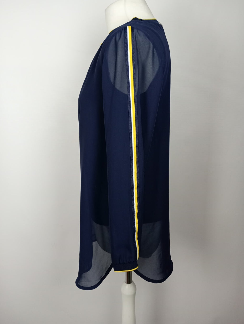 EK5129 Damen Oberteil von essentials by Tchibo, dunkelblau/gelb, Gr. 383