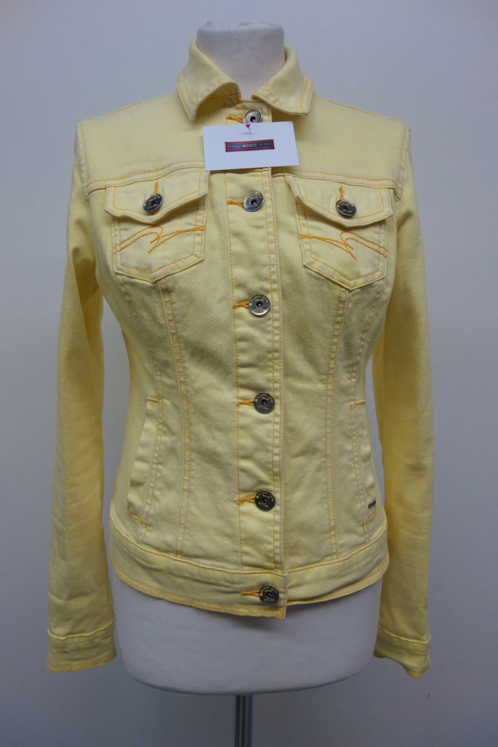 EK2222 Damen Jeansjacke gelb von Street One, Größe 360