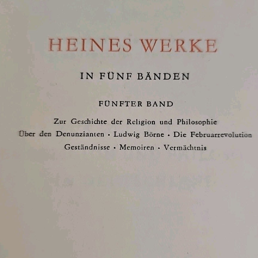 EB3633 Heines Werk , Fünfter Band2