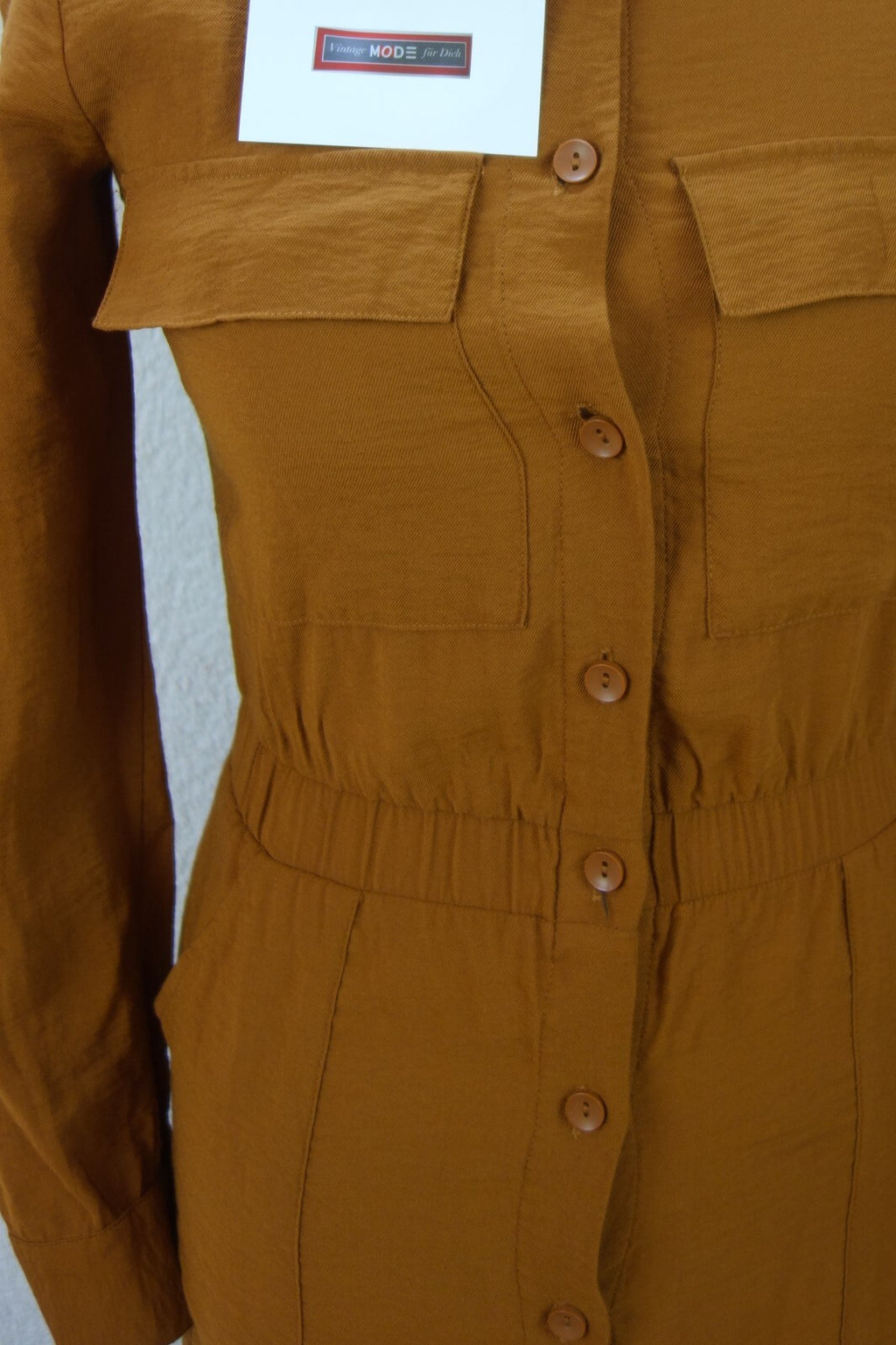 EK3827 Damen Blusenkleid von Tally Weijl, braun, Gr. S2