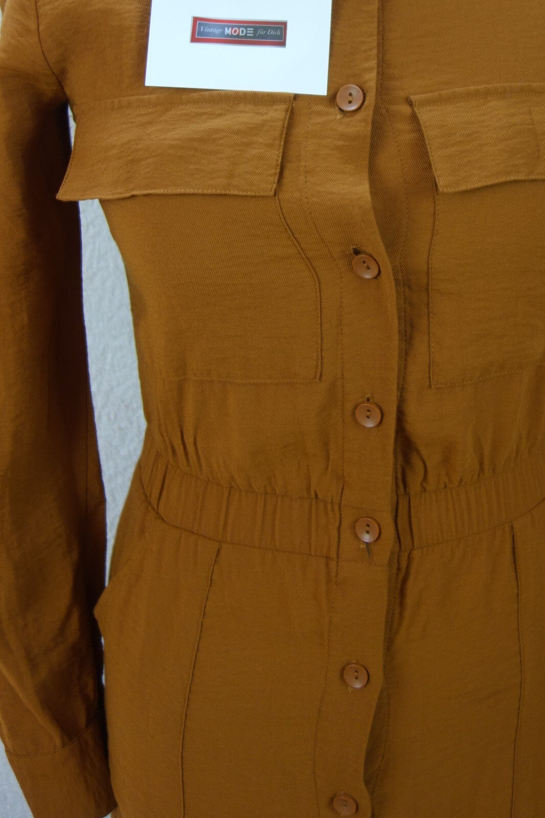 EK3827 Damen Blusenkleid von Tally Weijl, braun, Gr. S2