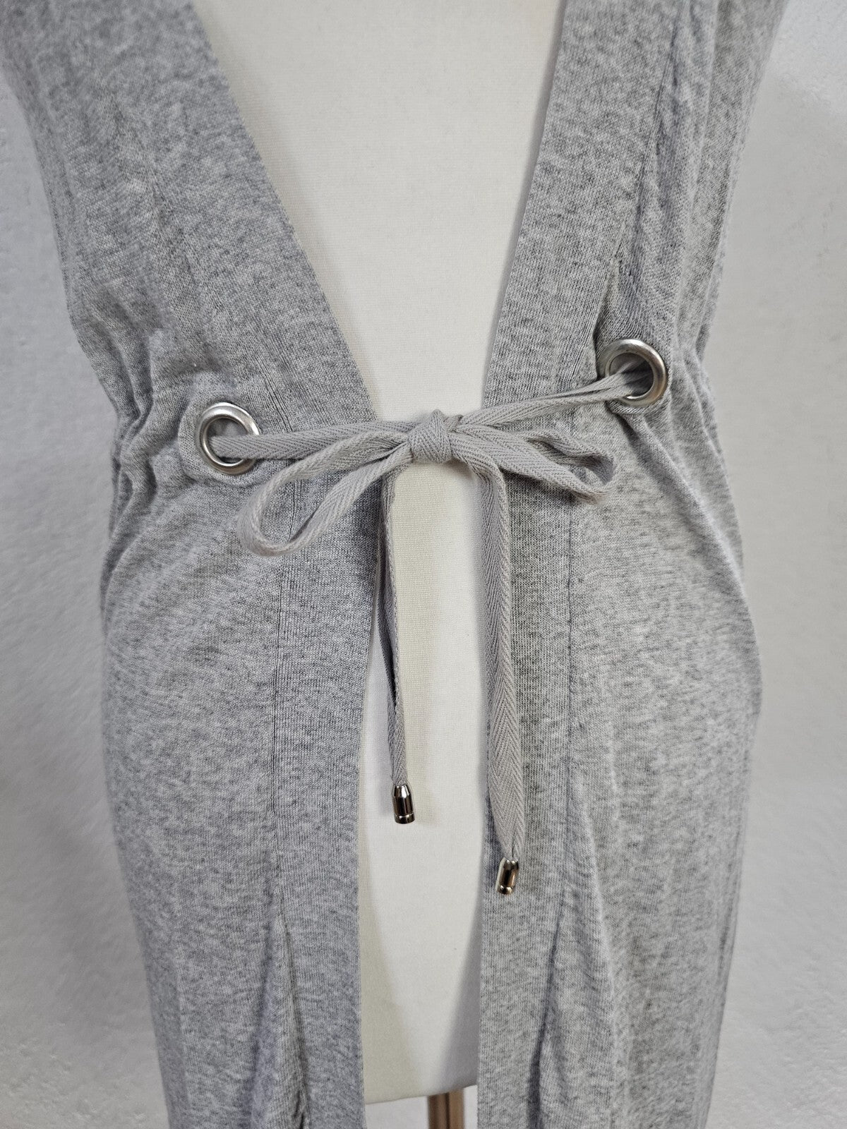 EK6225 Damen Strickjacke von Mode Express, grau, Gr. 381