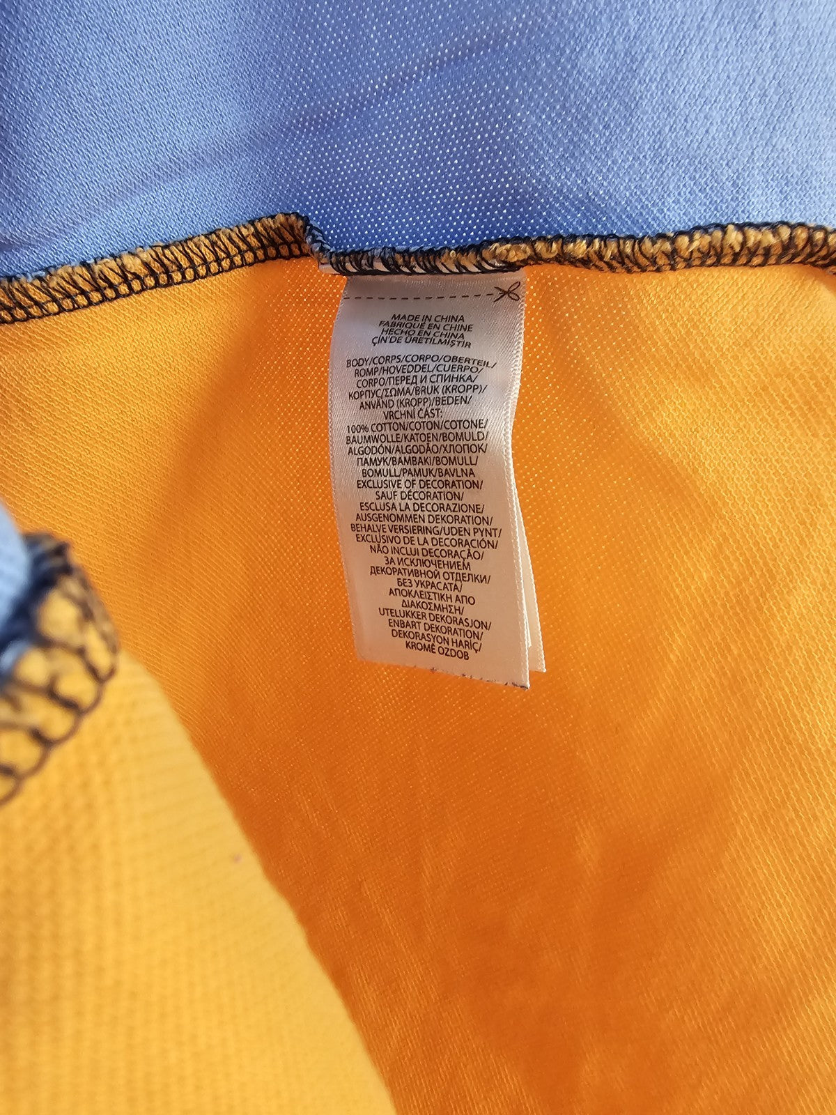 EK8866 Herren Hemd von Polo, Orange/blau, Gr. M3