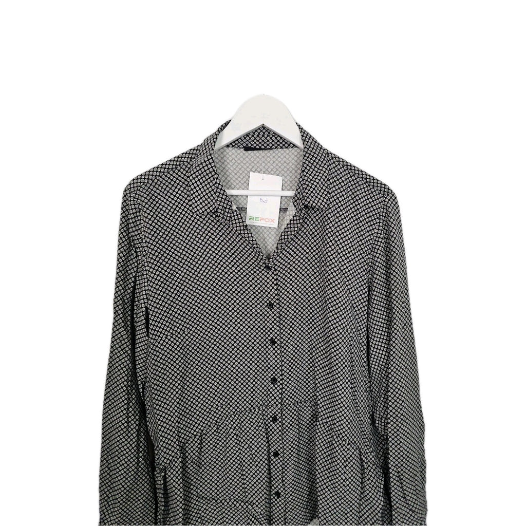 EK9253 Damen Bluse von Janina, Schwarz/Weiß, Gr. 461