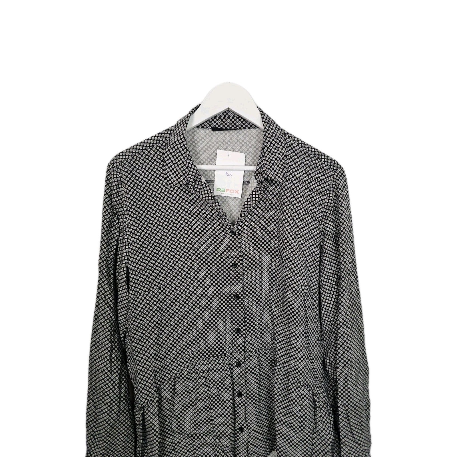EK9253 Damen Bluse von Janina, Schwarz/Weiß, Gr. 461