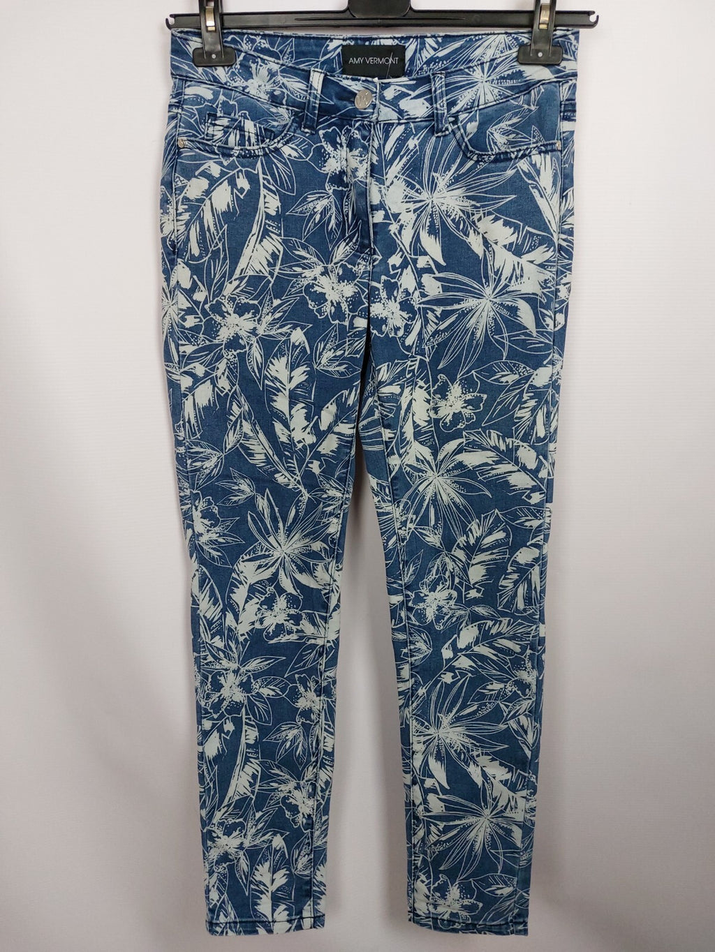 EK3319 Damen Jeans von Amy Vermont, blau/weiß, Gr. 360