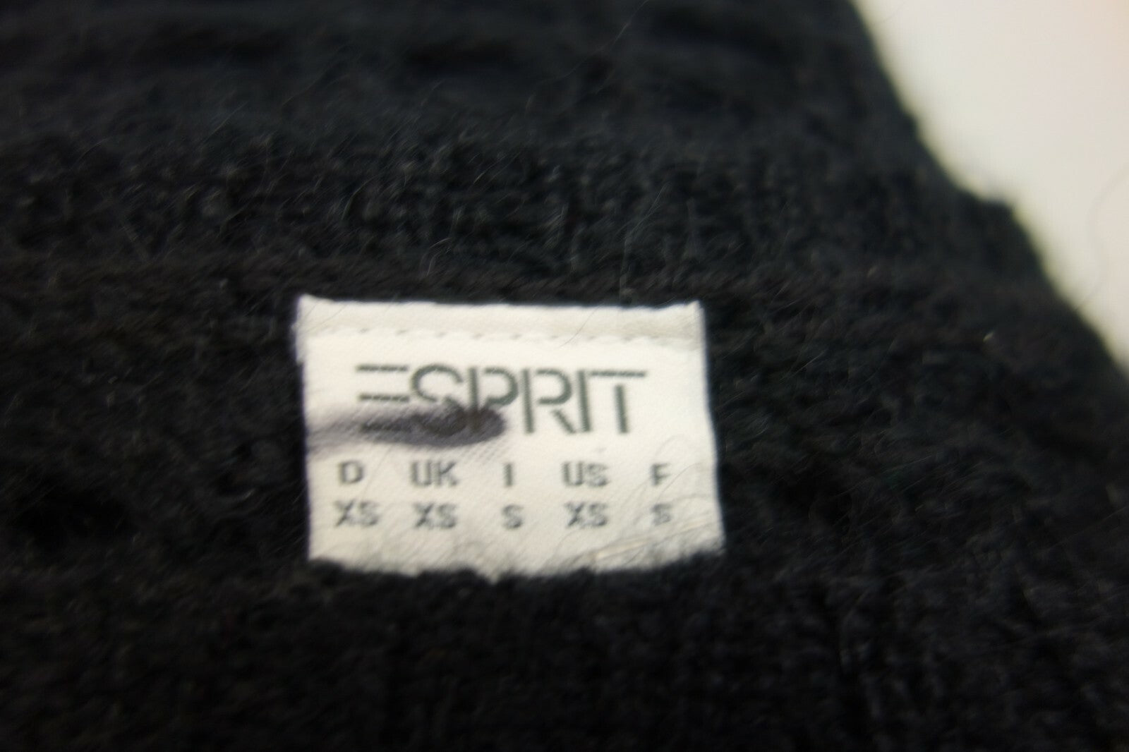 EK1512 Damen Pullover "gelöchert" von Esprit, schwarz, Gr. XS4
