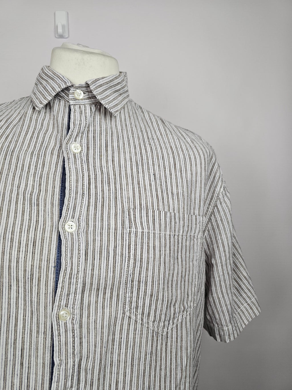 EK2405 Herren Hemd von Redwood, weiß-braun, Gr.XL1