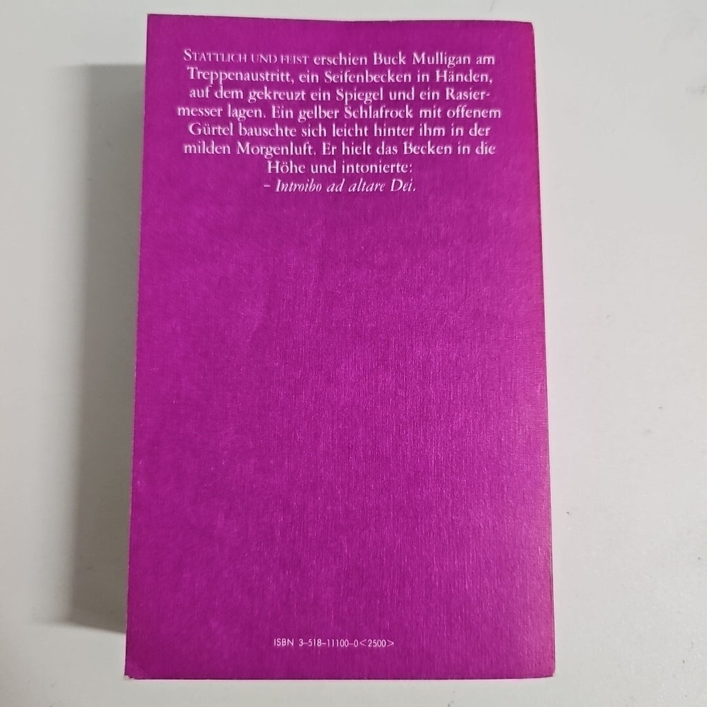 EB2173 James Joyce Ulsses Habs Wollschläger edition suhrkamp SV1