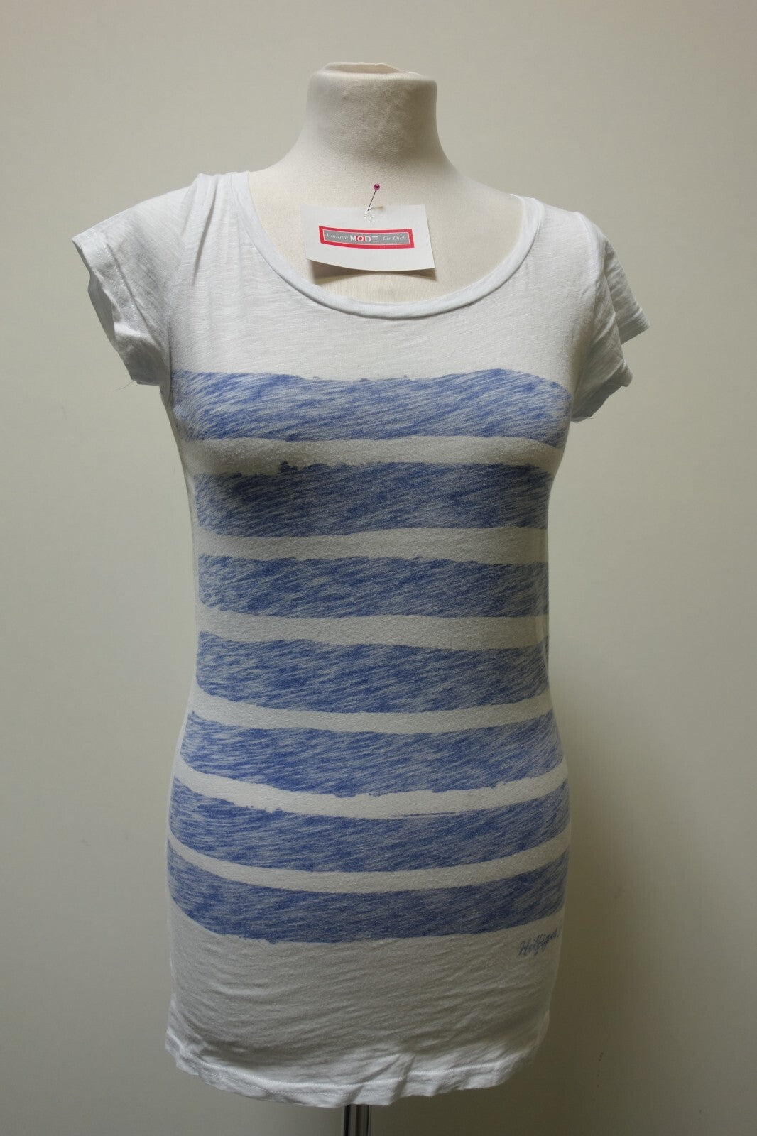 EK0643 Damen T-Shirt von Hilfiger Denim, weiß, Gr. S0