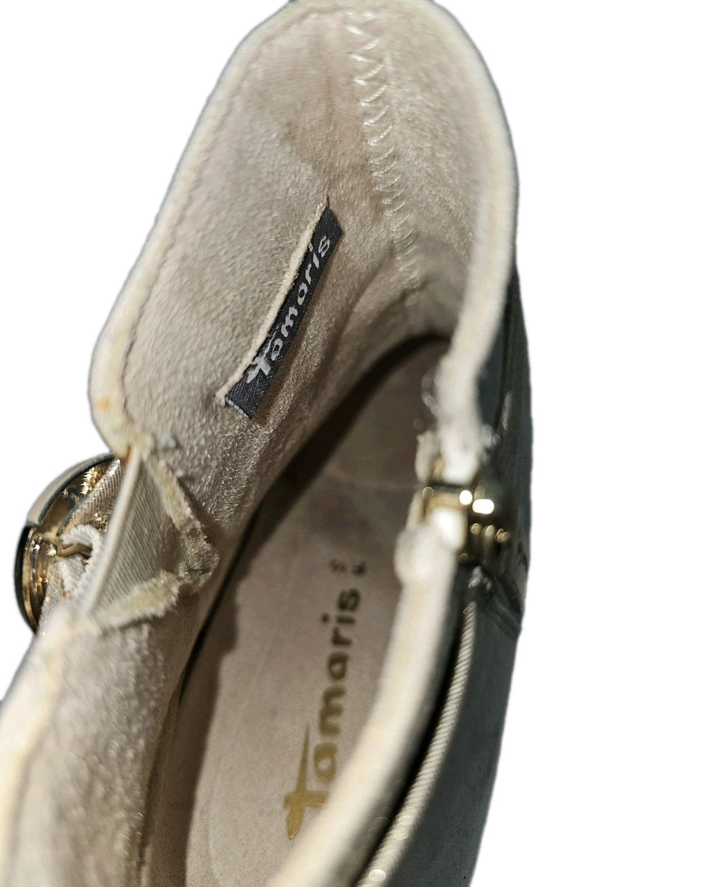 ES769 Damen Stiefelette von Tamaris, Cremeweiß, Gr.375