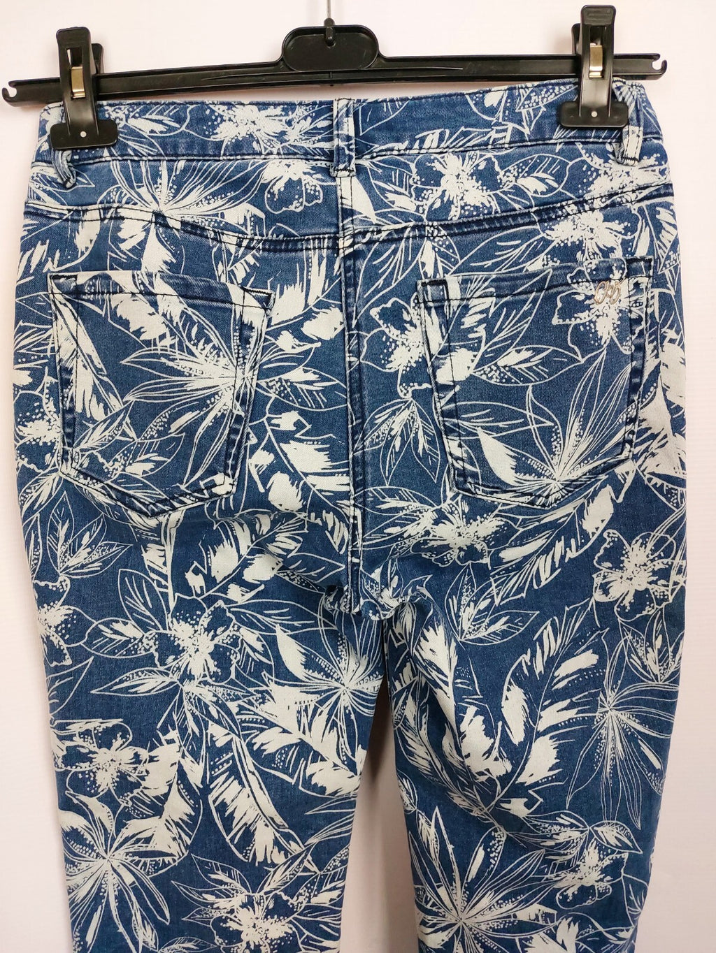 EK3319 Damen Jeans von Amy Vermont, blau/weiß, Gr. 365