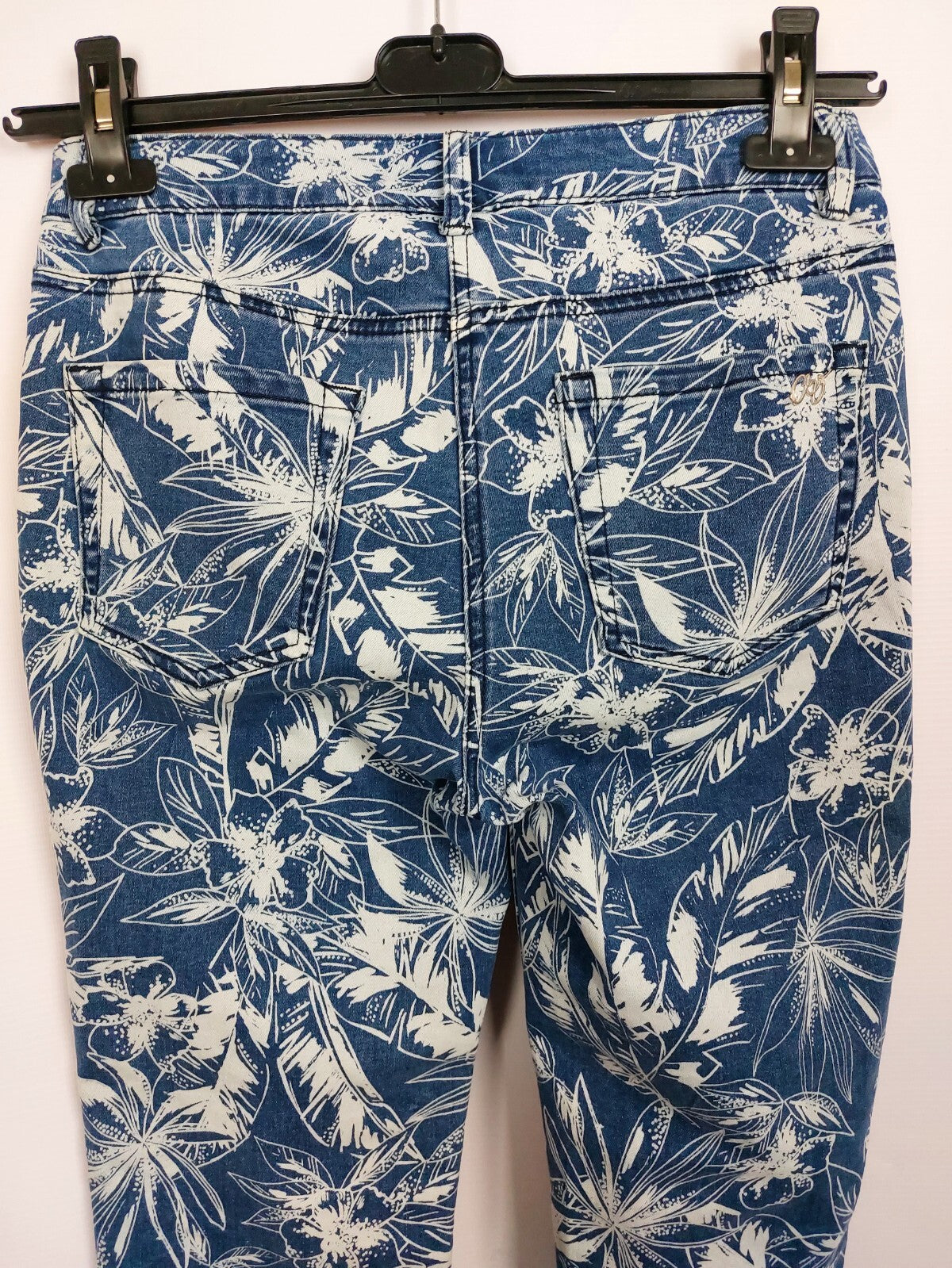 EK3319 Damen Jeans von Amy Vermont, blau/weiß, Gr. 365