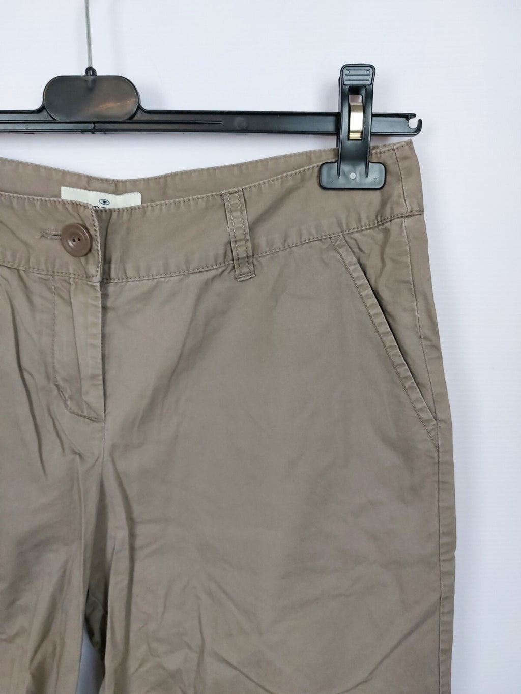 EK5097 Damen Shorts von Tom Tailor, graubraun, Gr. 362