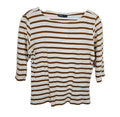 EK9538 Damen Sweatshirt von Hanina, Weiß/Orange, Gr. 400
