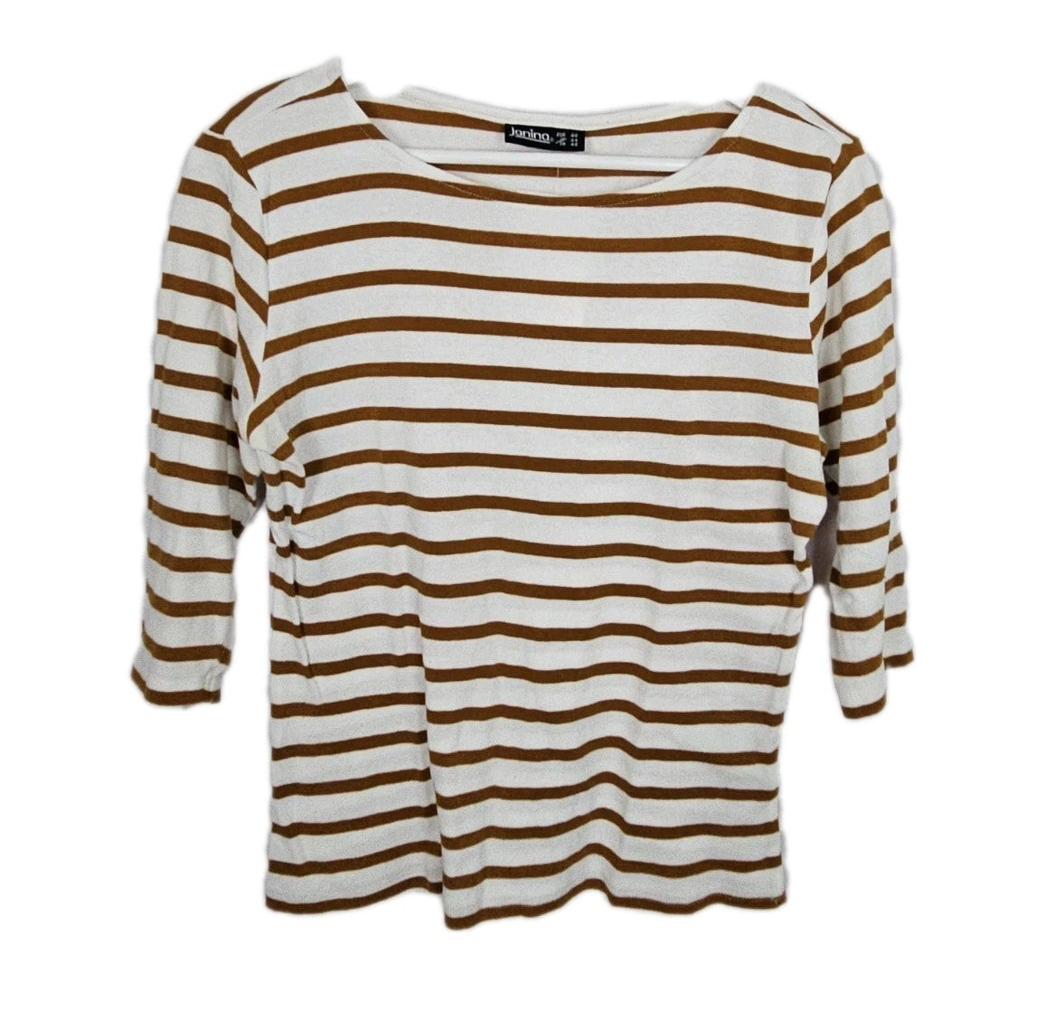 EK9538 Damen Sweatshirt von Hanina, Weiß/Orange, Gr. 400
