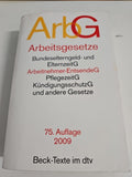 EB 664 Beck-Texte im dtv ArbG - Arbeitgesetze0