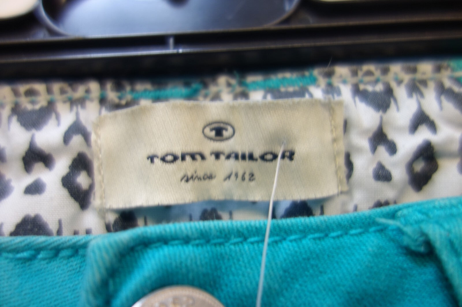 EK2180 Damen Capri Hose von Tom Tailor, türkis, Gr. W282