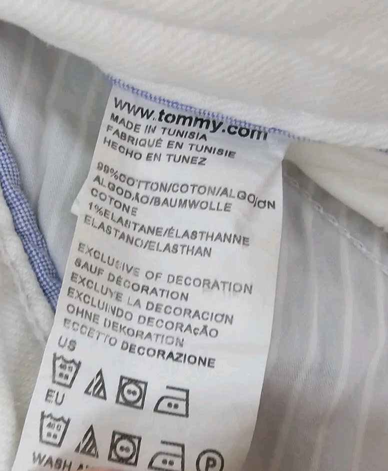 EK9091 Damen Jeans von Tommy Hilfiger, Weiß, Gr. 28/344