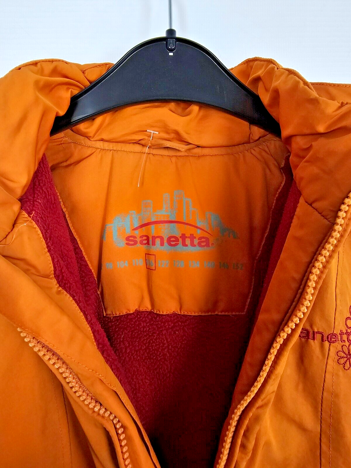 EK6621 Kinder Winterjacke von Sanetta, Orange, Gr.1163