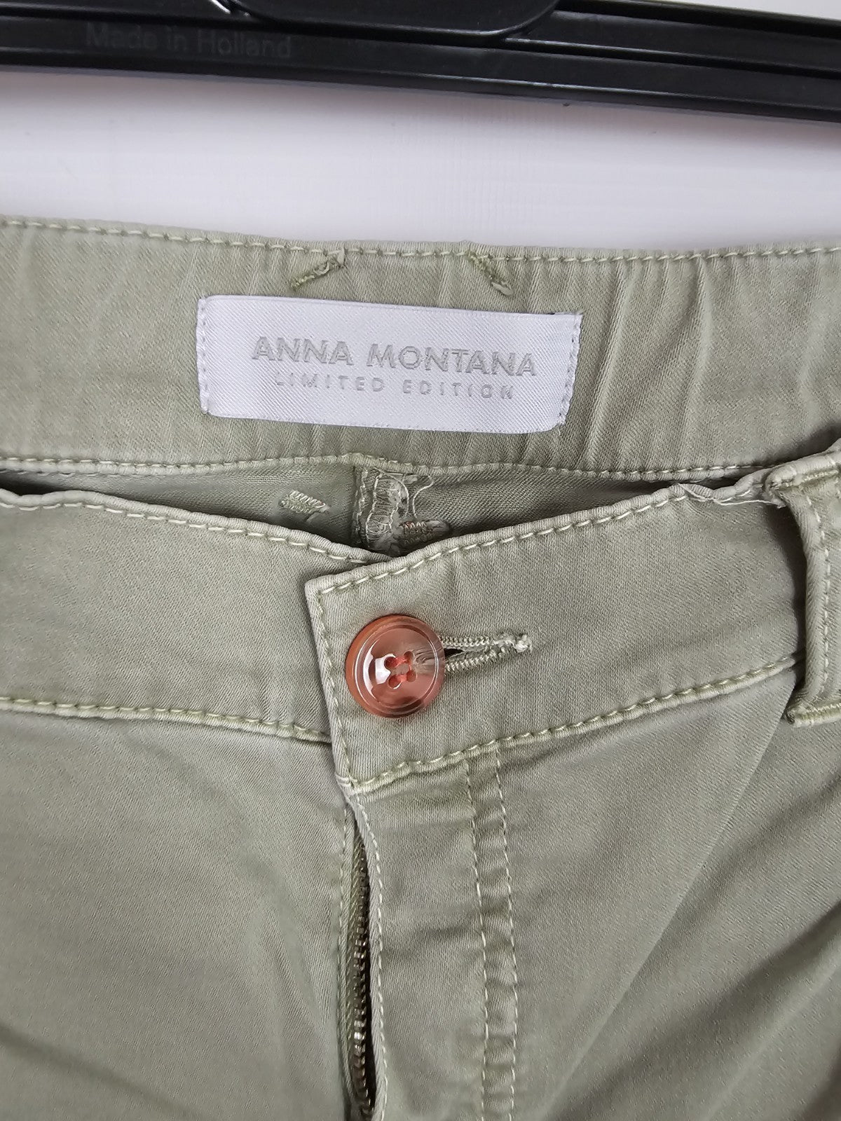 EK9088 Damen Hose von Anna Montana, Hellgrün/Beige, Gr. 383