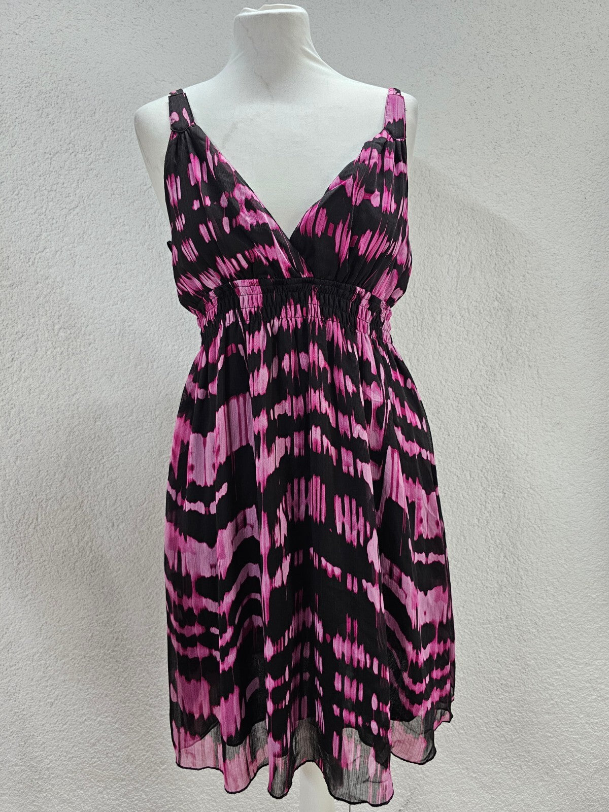 EK5285 Damen Kleid von Tally Weijl, pink-schwarz, Gr.XL(42)0