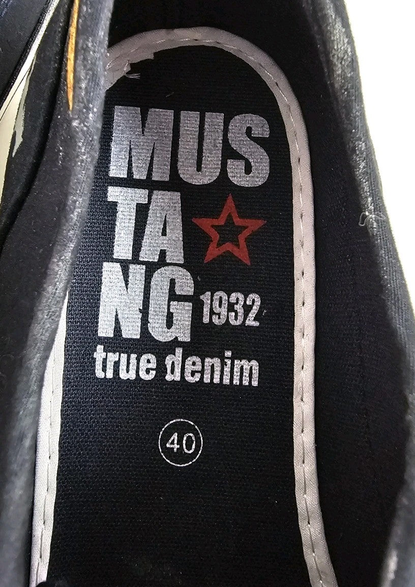 ES169 Damen Schuhe Mustang Gr.40 Blau3